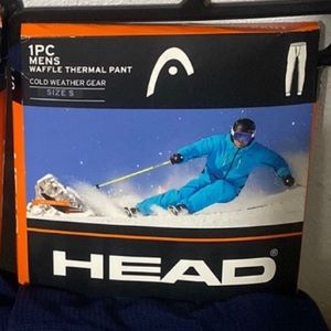 HEAD Navy thermal Waffle pant weather gear S